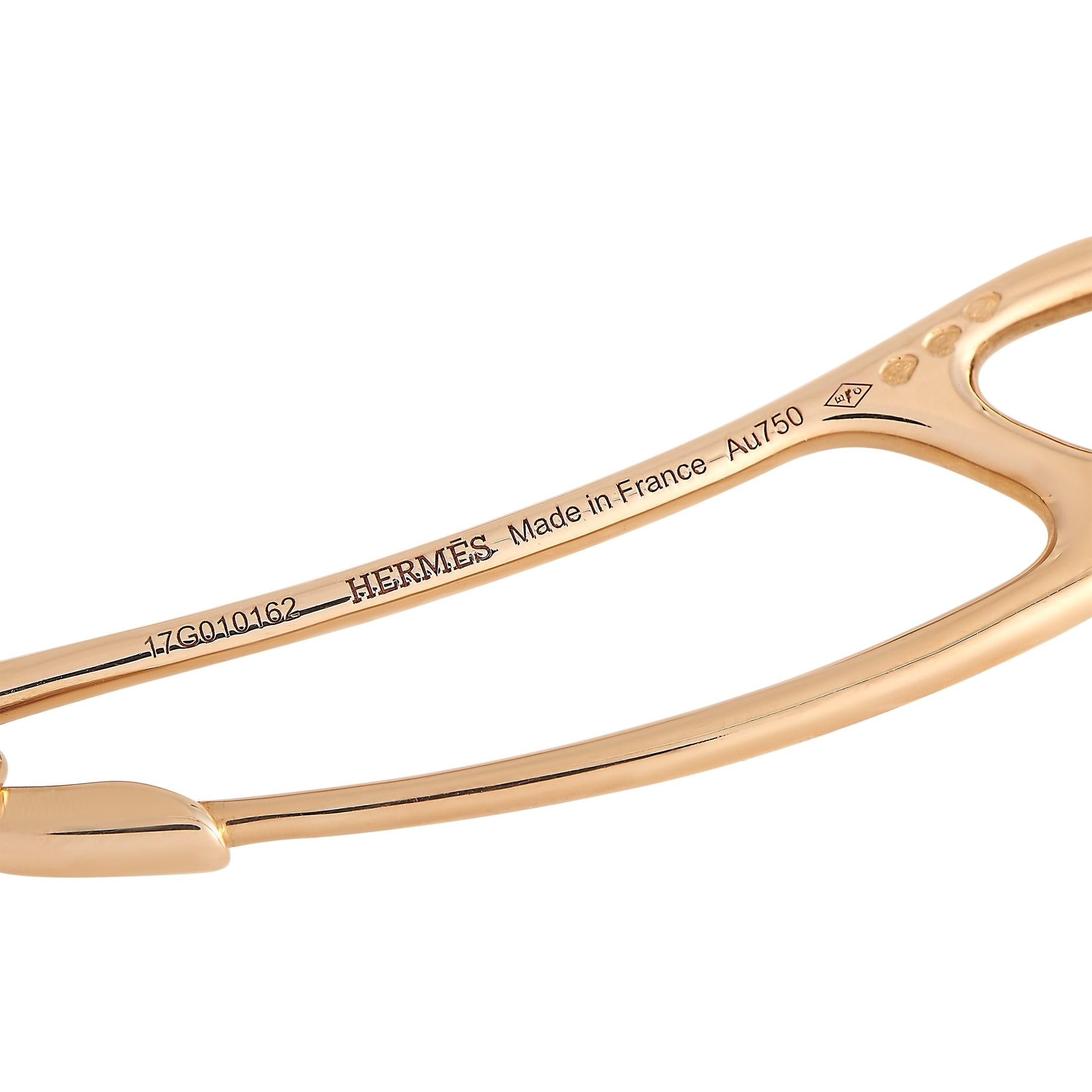  Hermès Chaine d'Ancre Punk - Collier en or rose 18 carats Pour femmes 