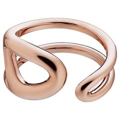 Hermes Chaine d'ancre Punk ring, medium model rose gold Size 51mm us 5 3/4