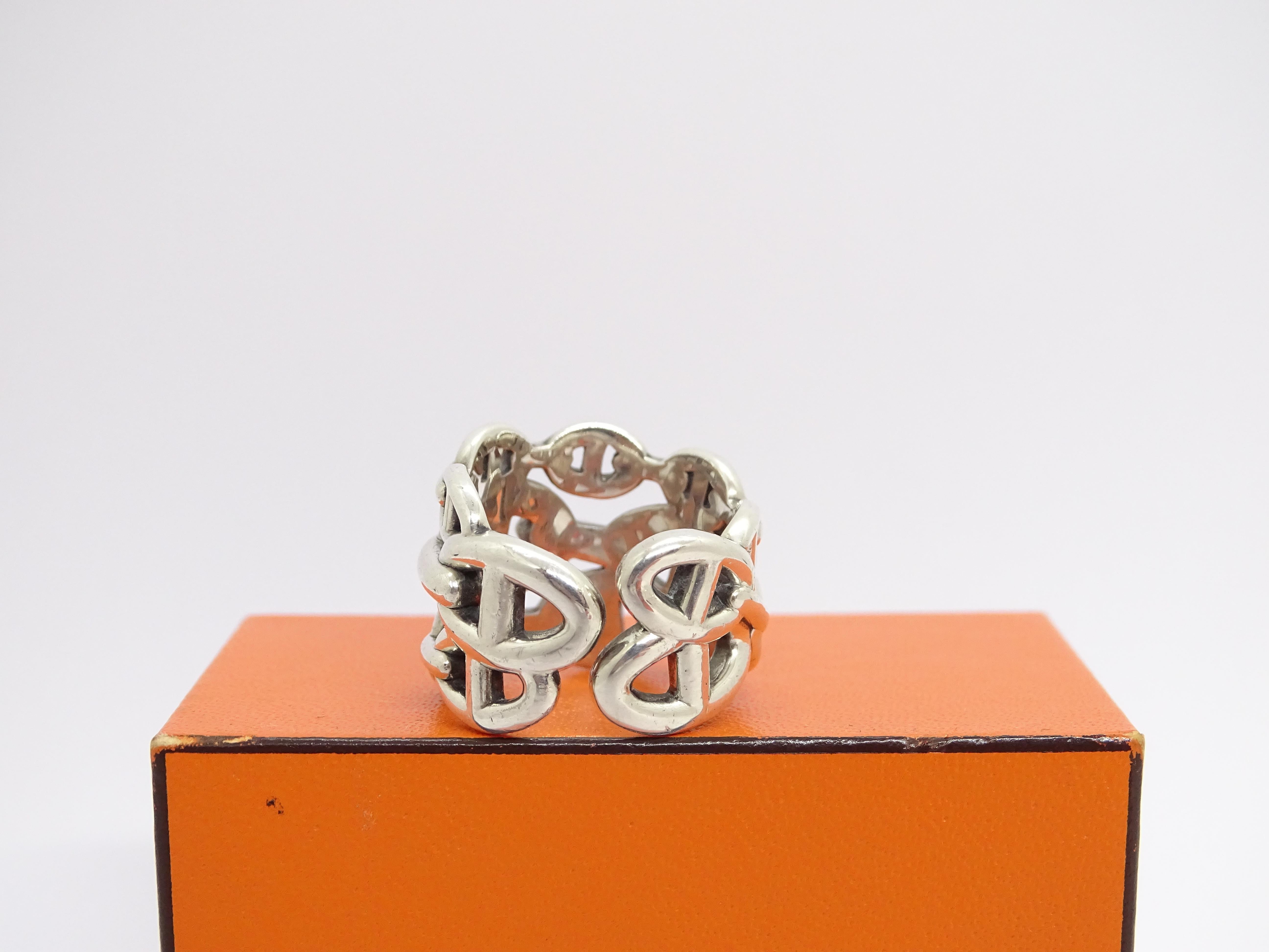 Hermes Chaîne d’Ancre ring, Hermès, 925 Silver 7