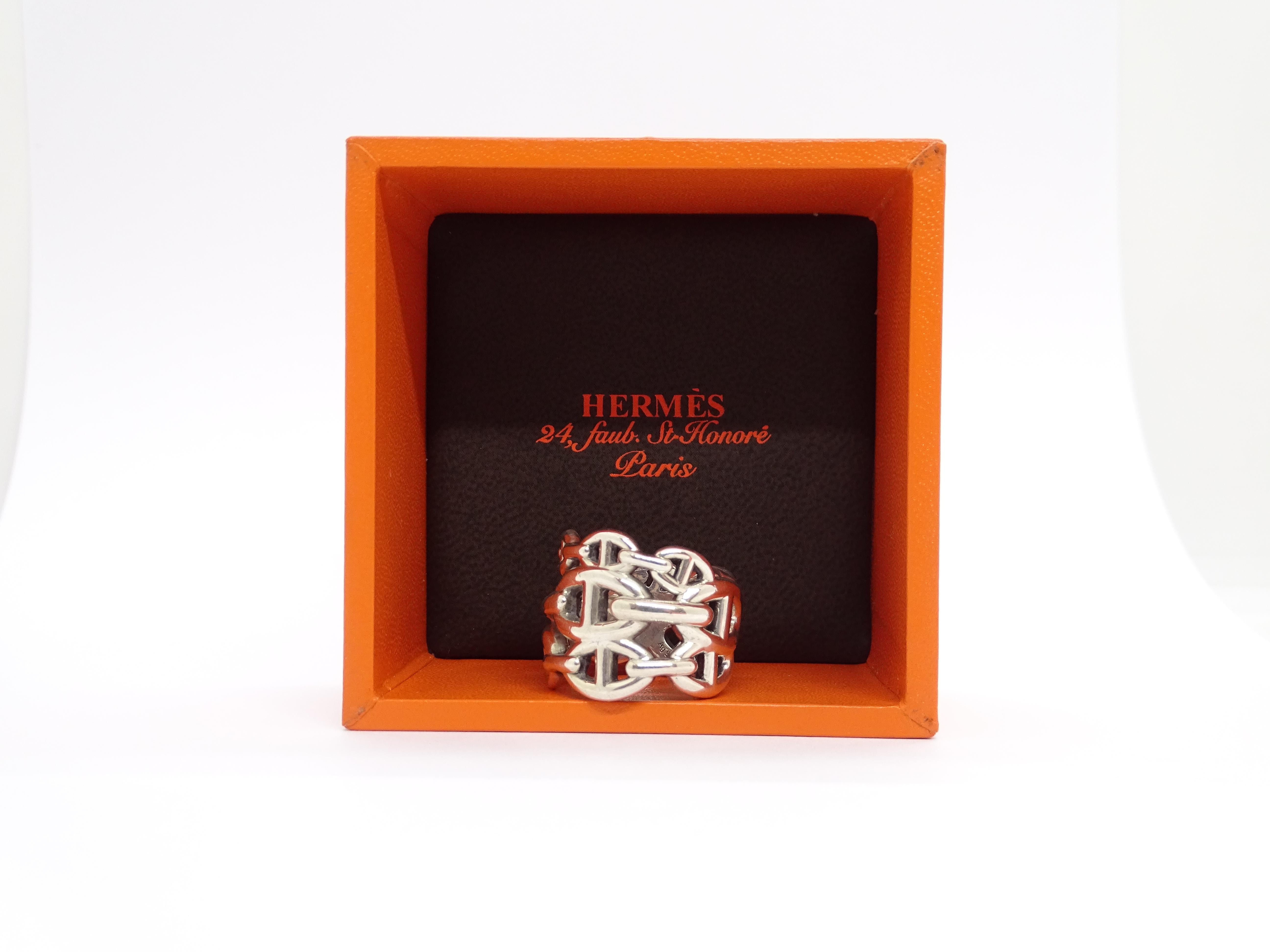 Hermes Chaîne d’Ancre ring, Hermès, 925 Silver 9