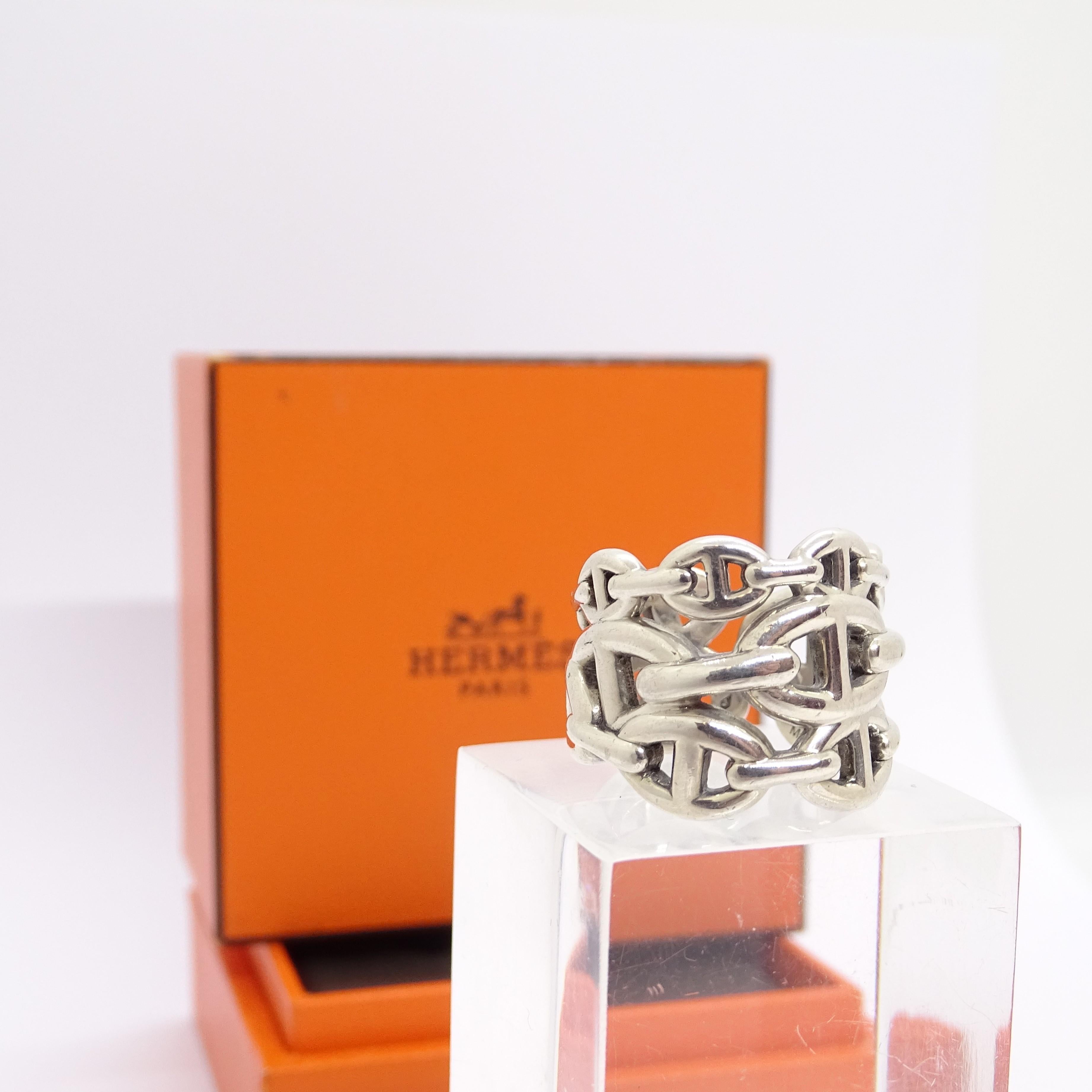 Hermes Chaîne d’Ancre ring, Hermès, 925 Silver 10