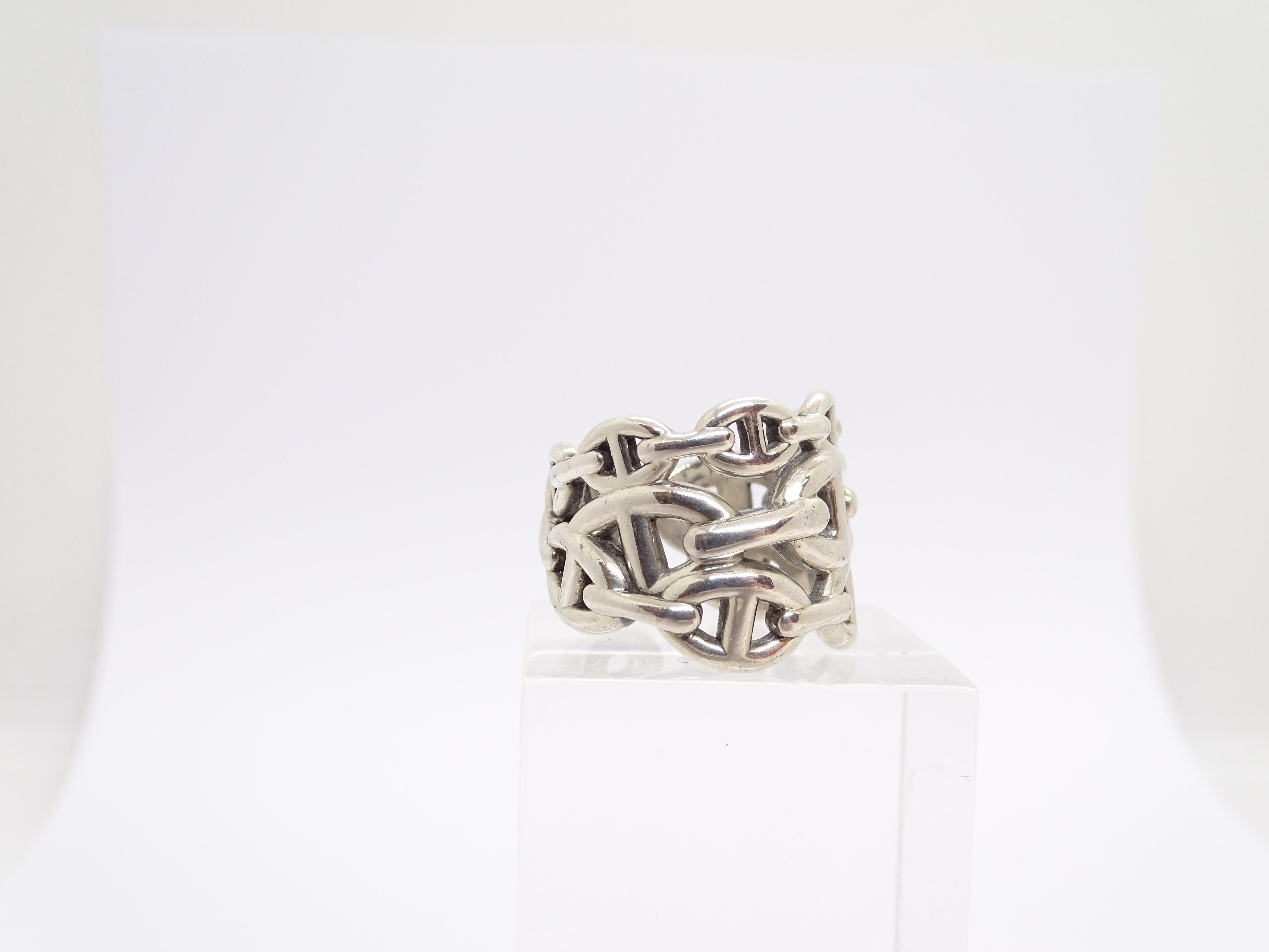 Hermes Chaîne d’Ancre ring, Hermès, 925 Silver 12