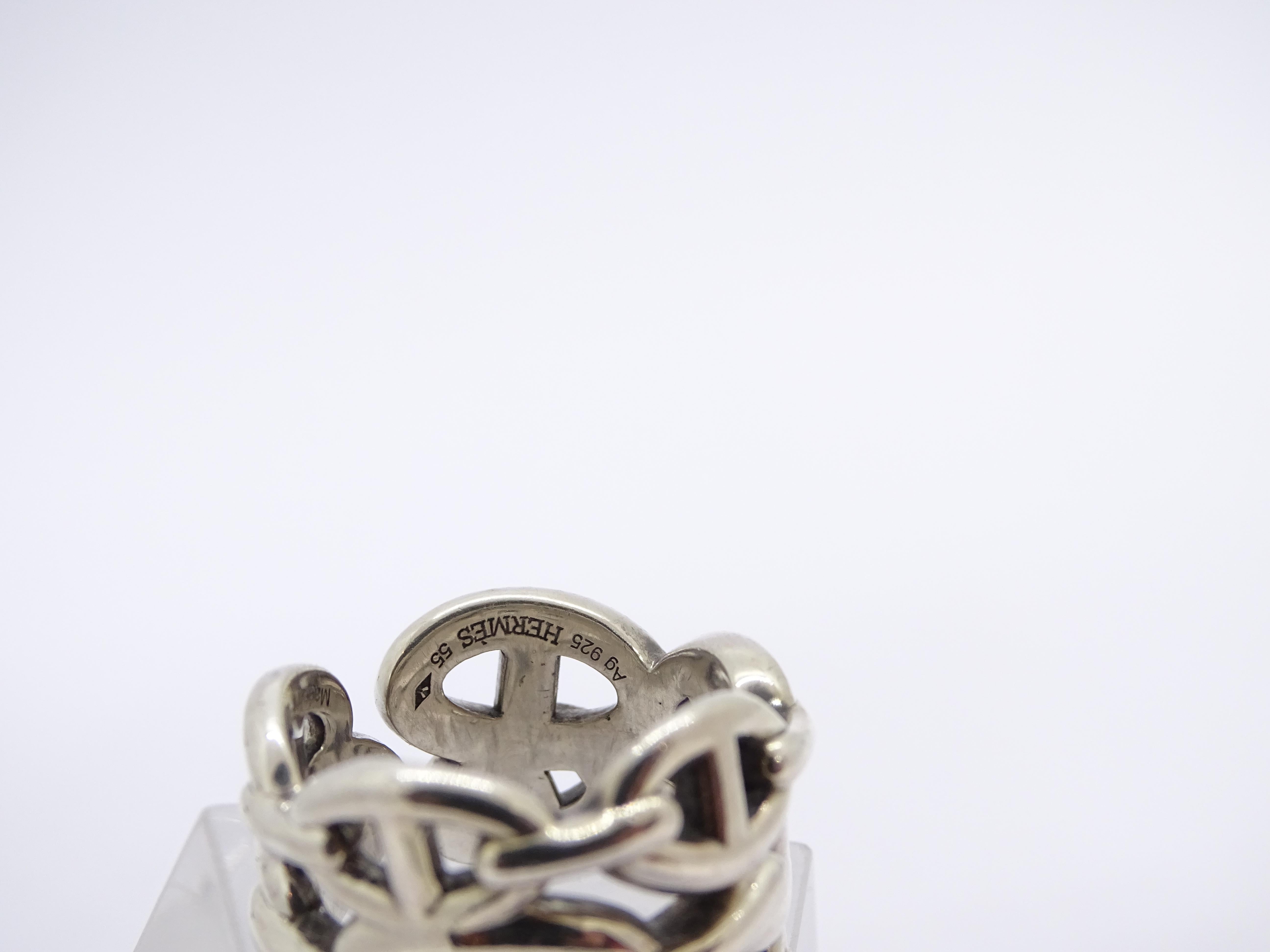 Hermes Chaîne d’Ancre ring, Hermès, 925 Silver 13
