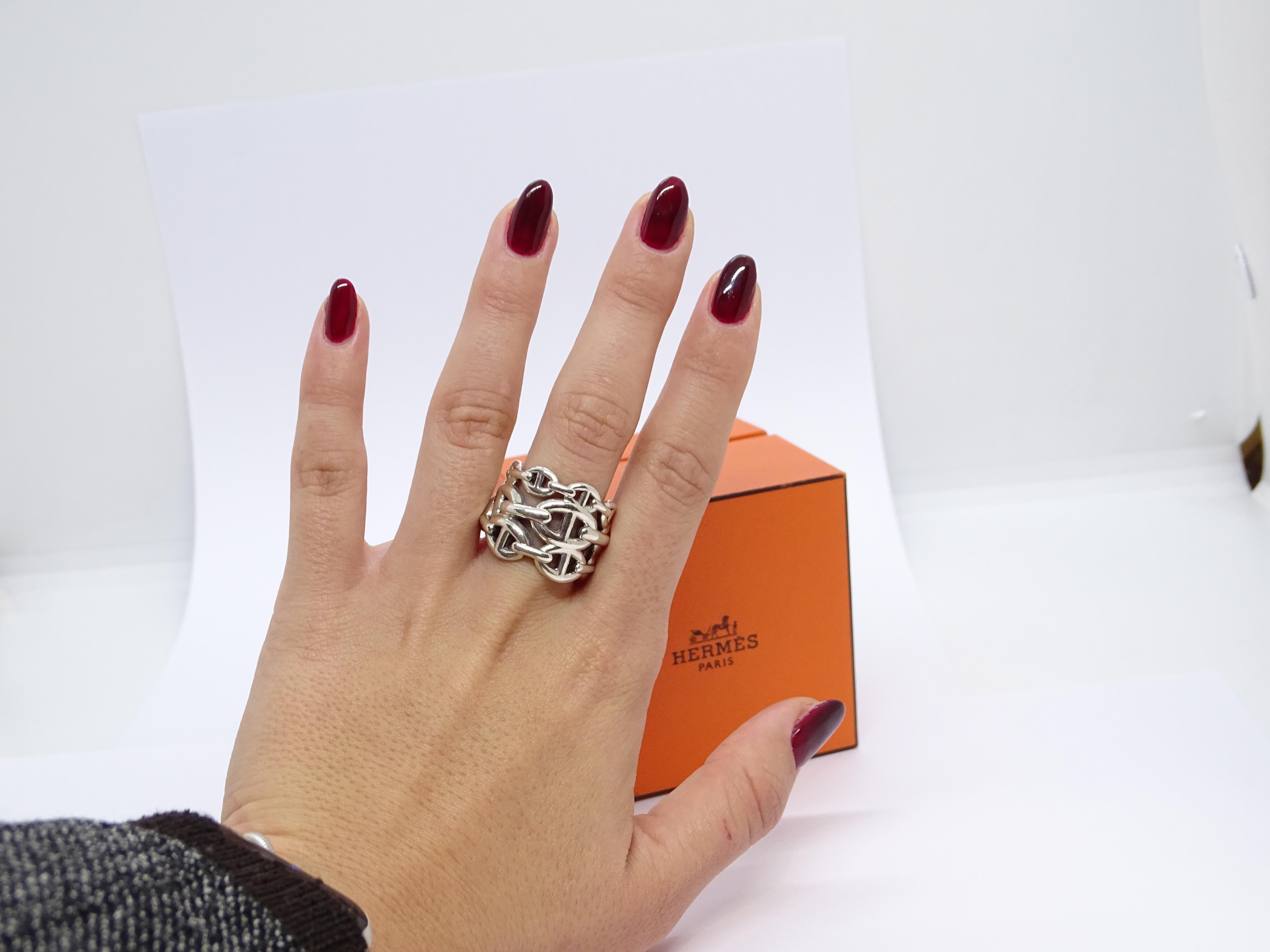 Hermes Chaîne d’Ancre ring, Hermès, 925 Silver 15