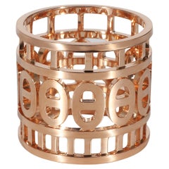 Bague Hermès Chaine D'Ancre en or rose 18 carats