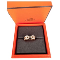 Hermes Chaine D'ancre rose gold ring