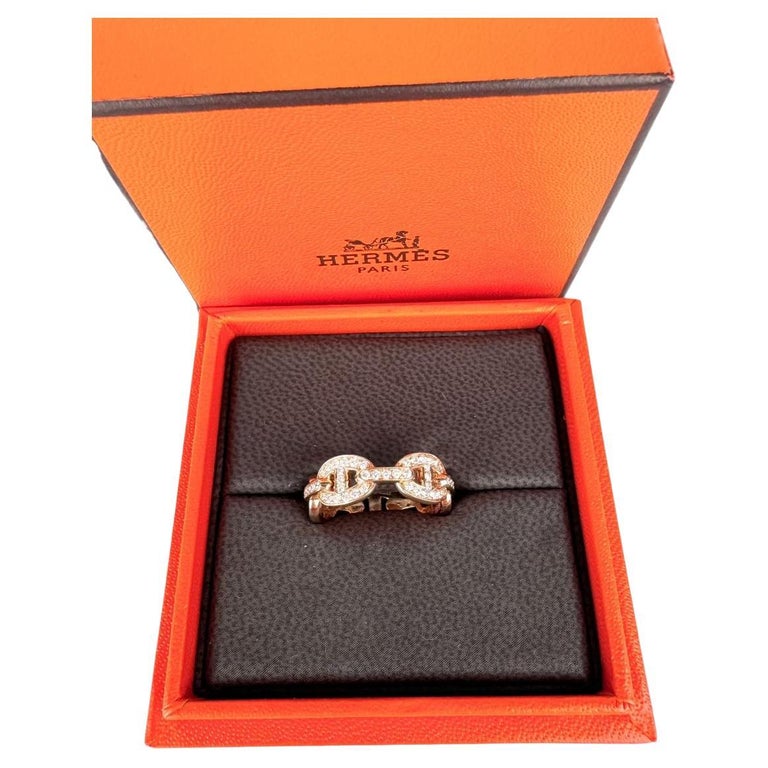 D Ancre Bague Hermes Orange Bague Hermes Chaîne D'ancre Mm Mm Ø