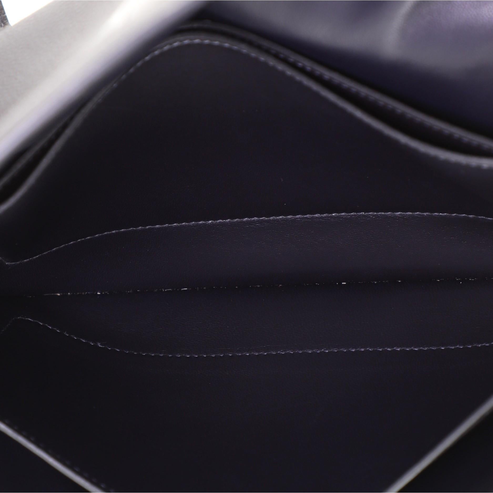 Black Hermes Chaine D'Ancre Shoulder Bag Evercolor