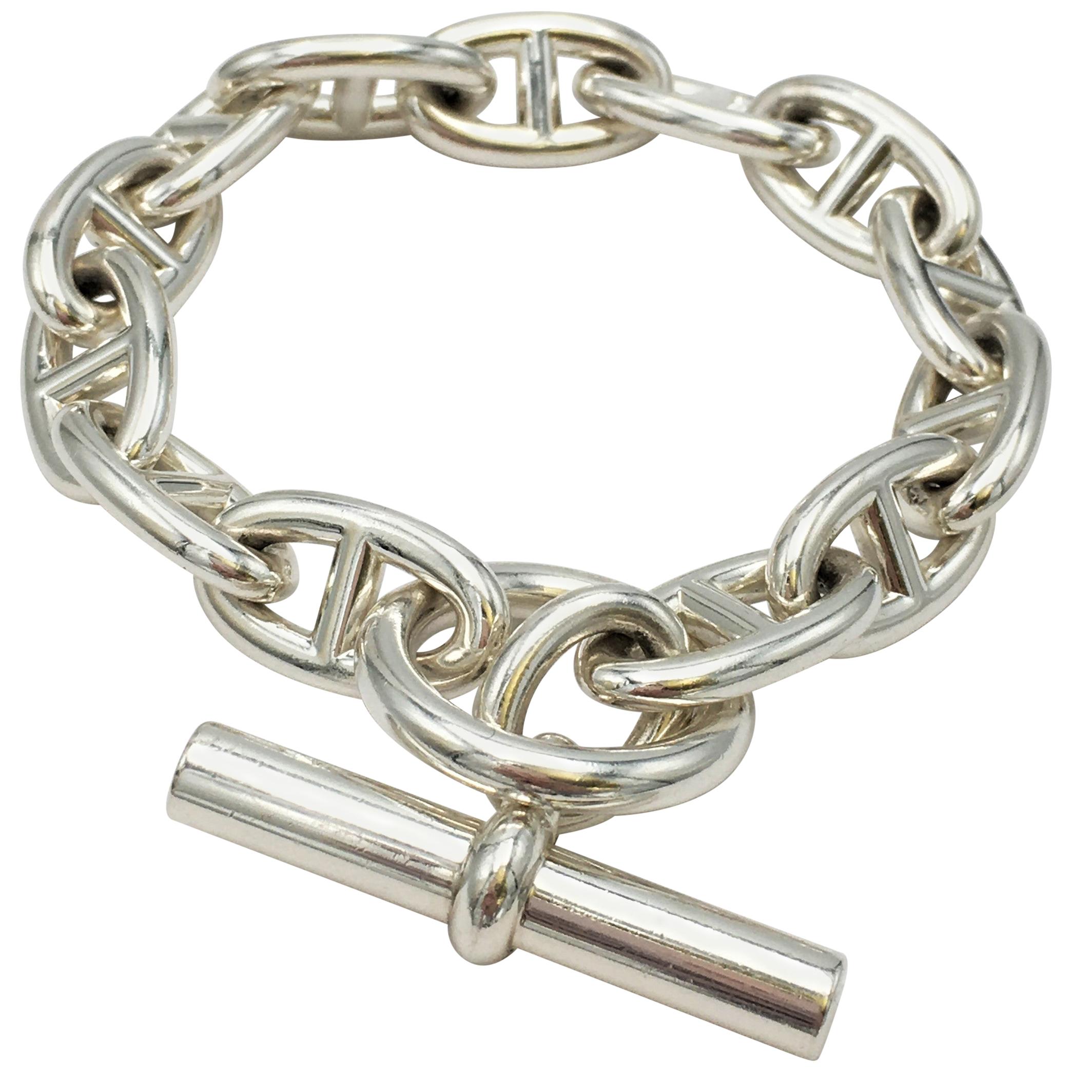 Hermes 'Chaine d'Ancre' Silver Bracelet at 1stDibs | hermes chaine d ...