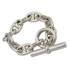 Hermès chaîne d'ancre silver bracelet – grand modèle