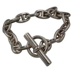 Hermès chaîne d'ancre silver bracelet – medium size