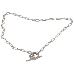 Hermès Chaine d'ancre silver necklace