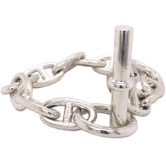 Hermès Chaine d'Ancre Sterling Silver Bracelet, circa 2010