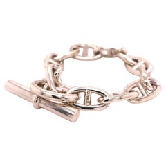 Hermès Chaine D'ancre Sterling Silver Female Bracelet, circa 1995
