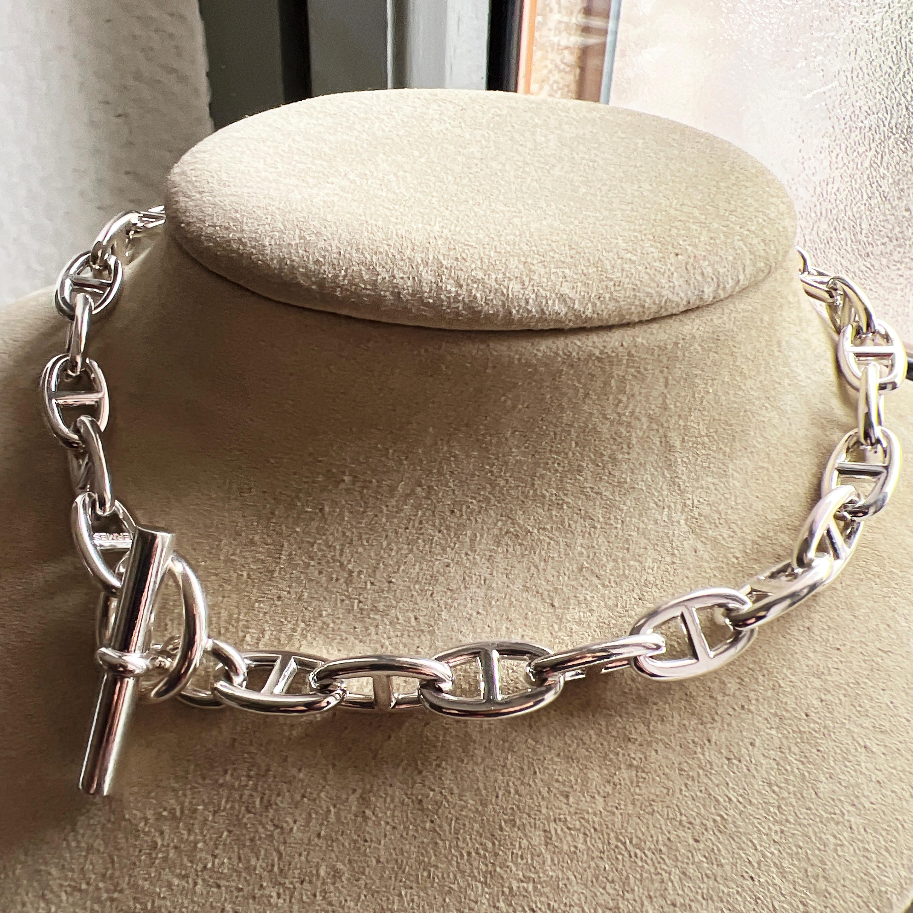 Hermès Chaine D'ancre Sterling Silver Necklace, circa 1995 5