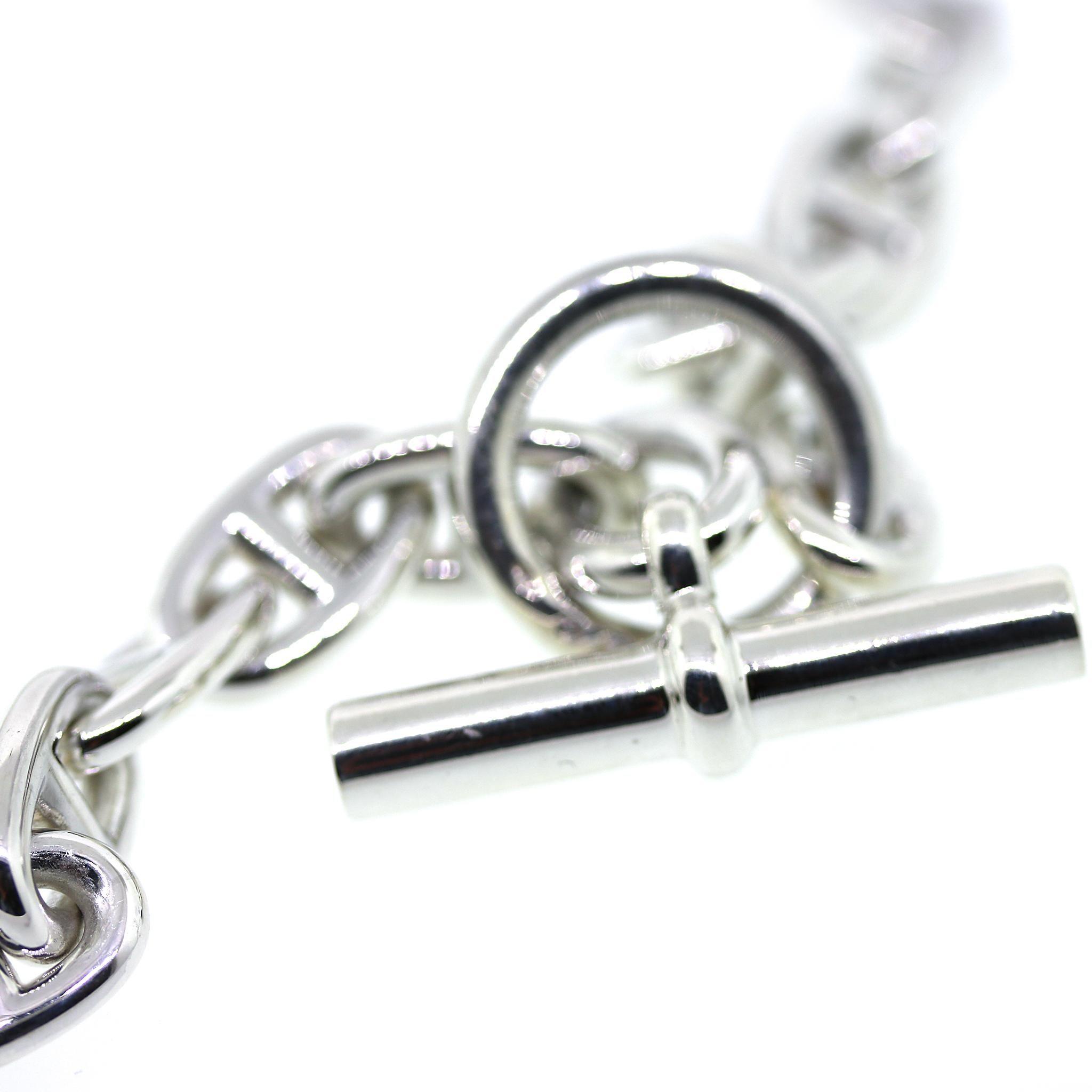 Hermes Chaine D'Ancre Sterling Silver Necklace 2