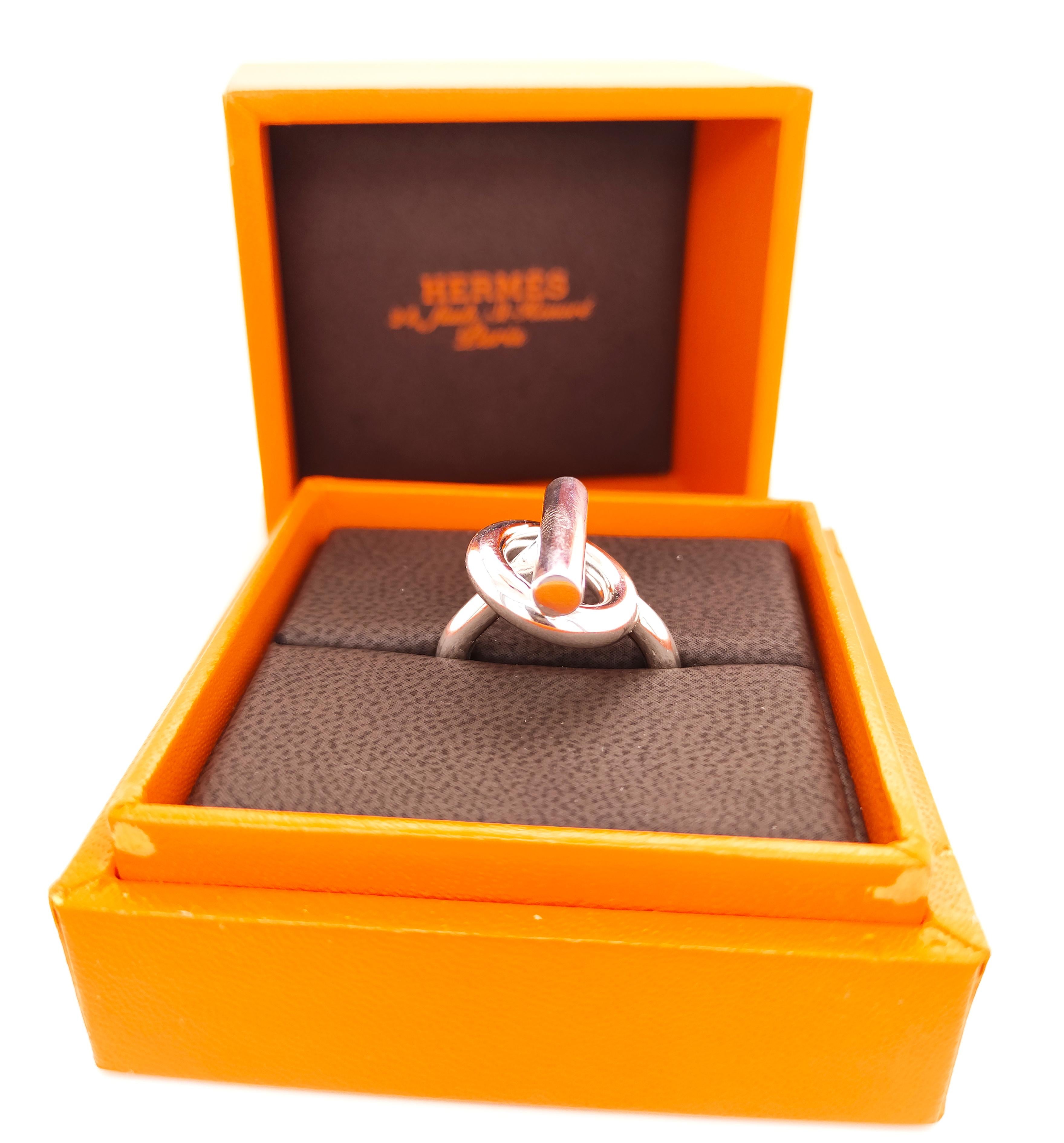 Anello Hermès Chaine D'ancre in argento, circa 1995 in vendita 6