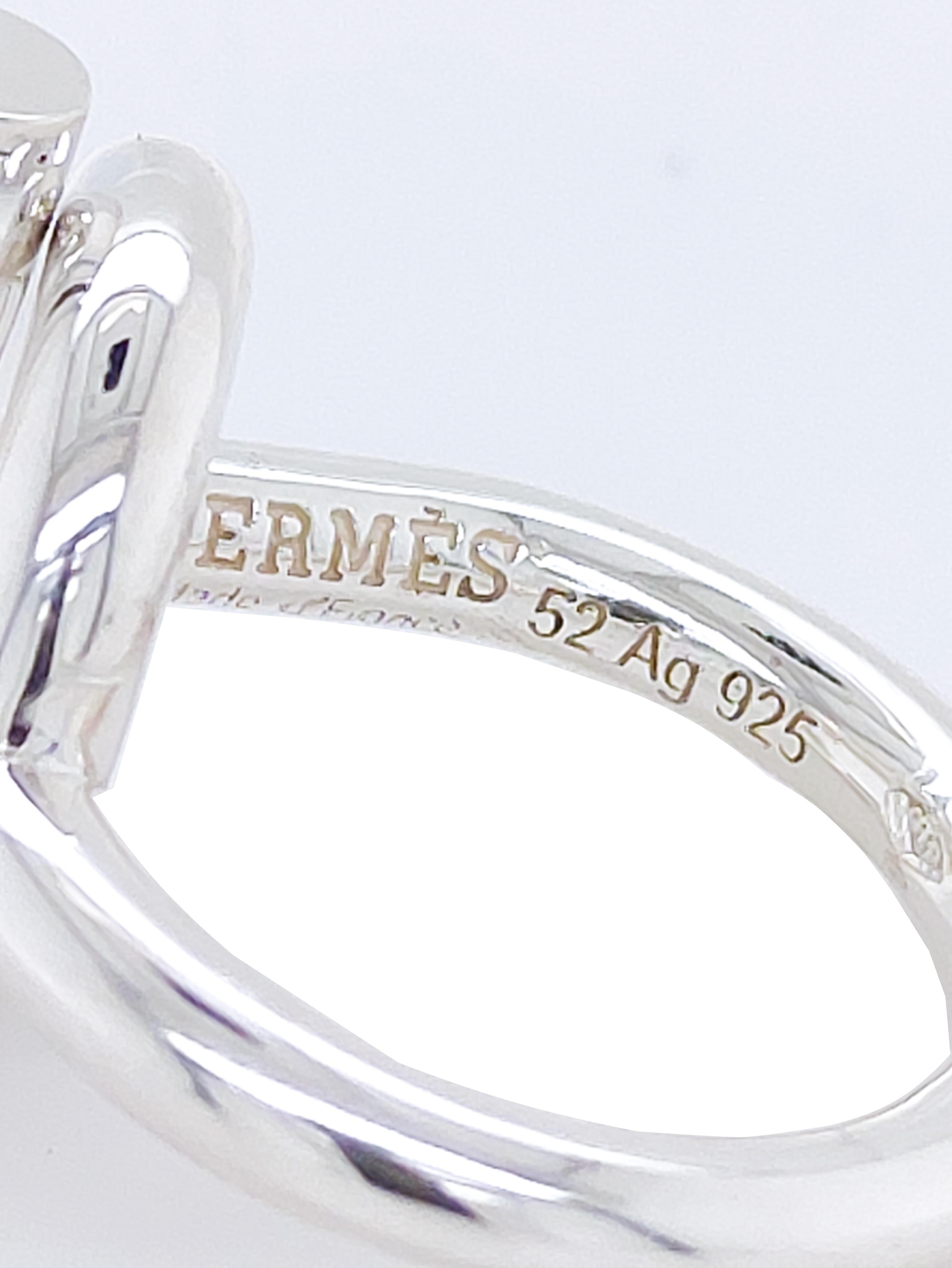 HERMES SV925 Chaine d’Ancre Ring
