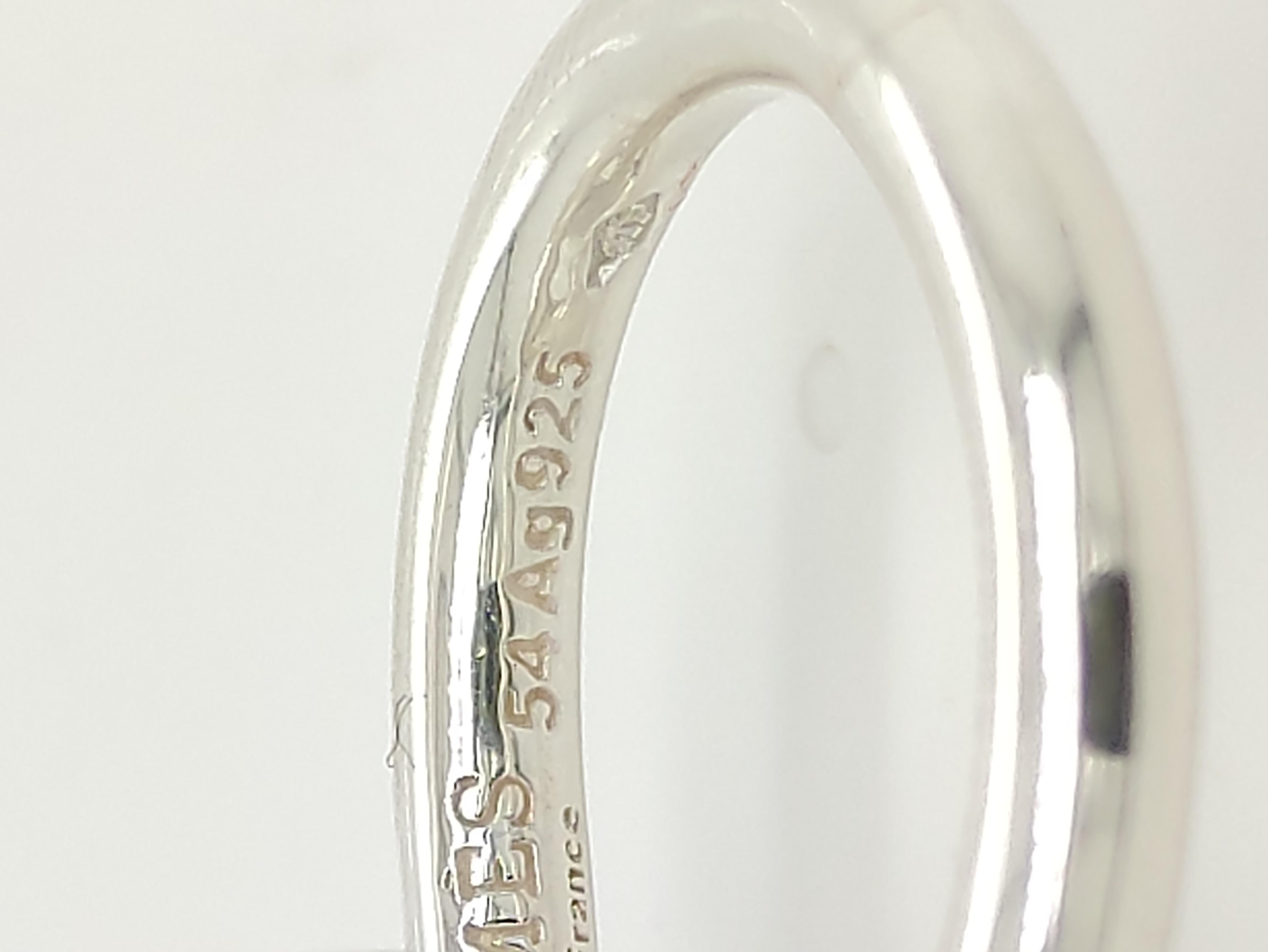 Contemporary Hermès Chaine D'ancre Sterling Silver Ring, circa 1995
