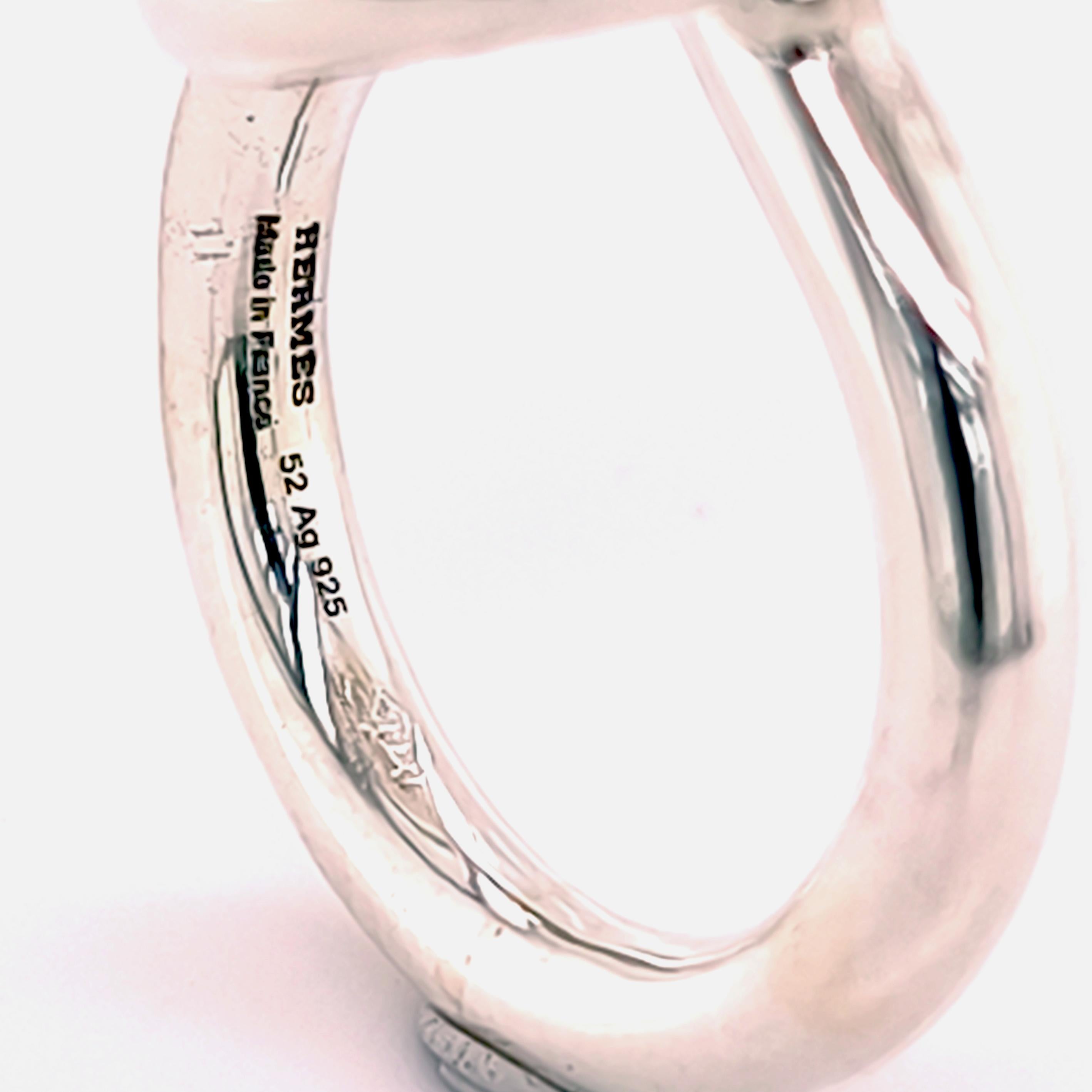 Anello Hermès Chaine D'ancre in argento, circa 1995 in vendita 2