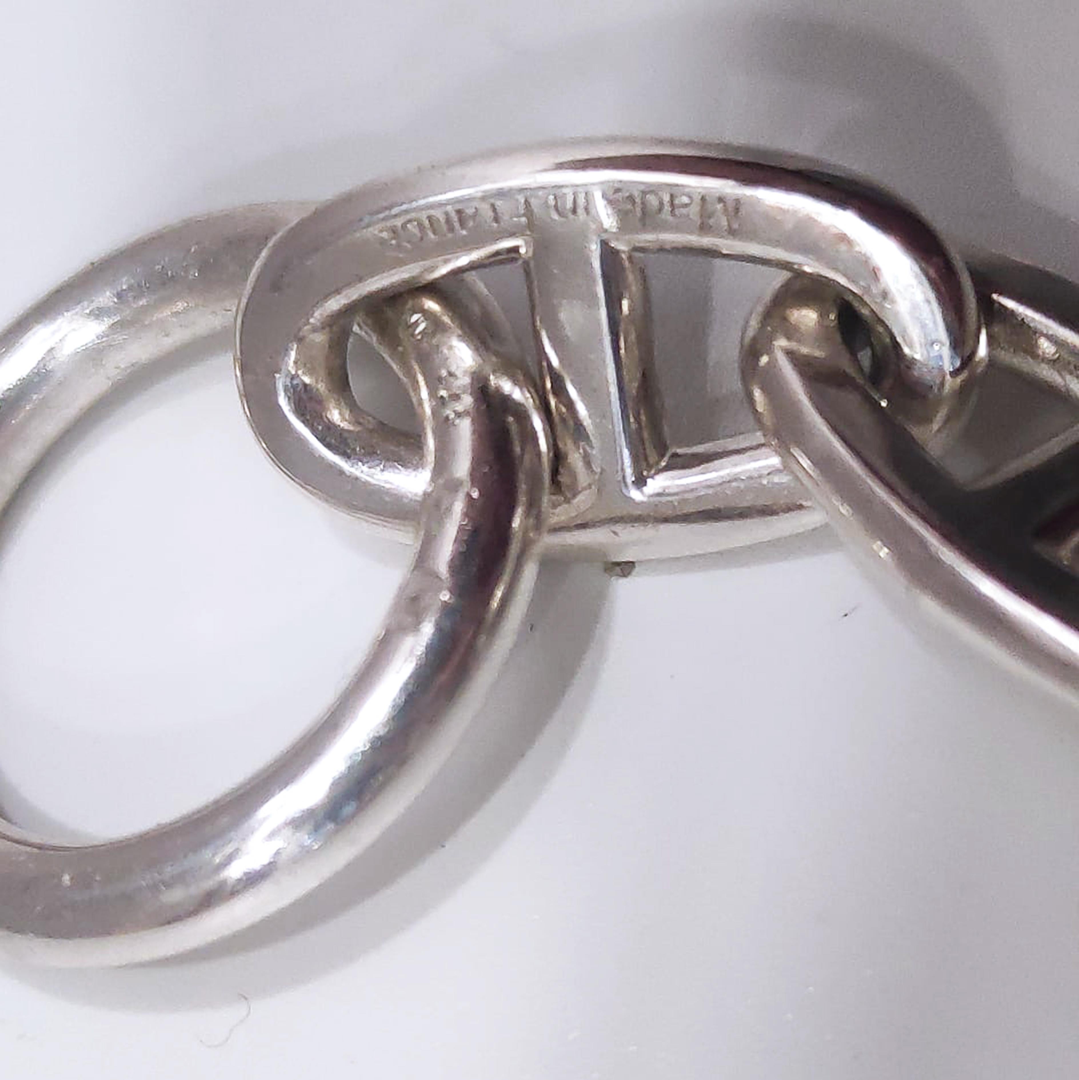 Pulsera unisex Hermès Chaine D'ancre de plata de ley, circa 1995 en venta 6