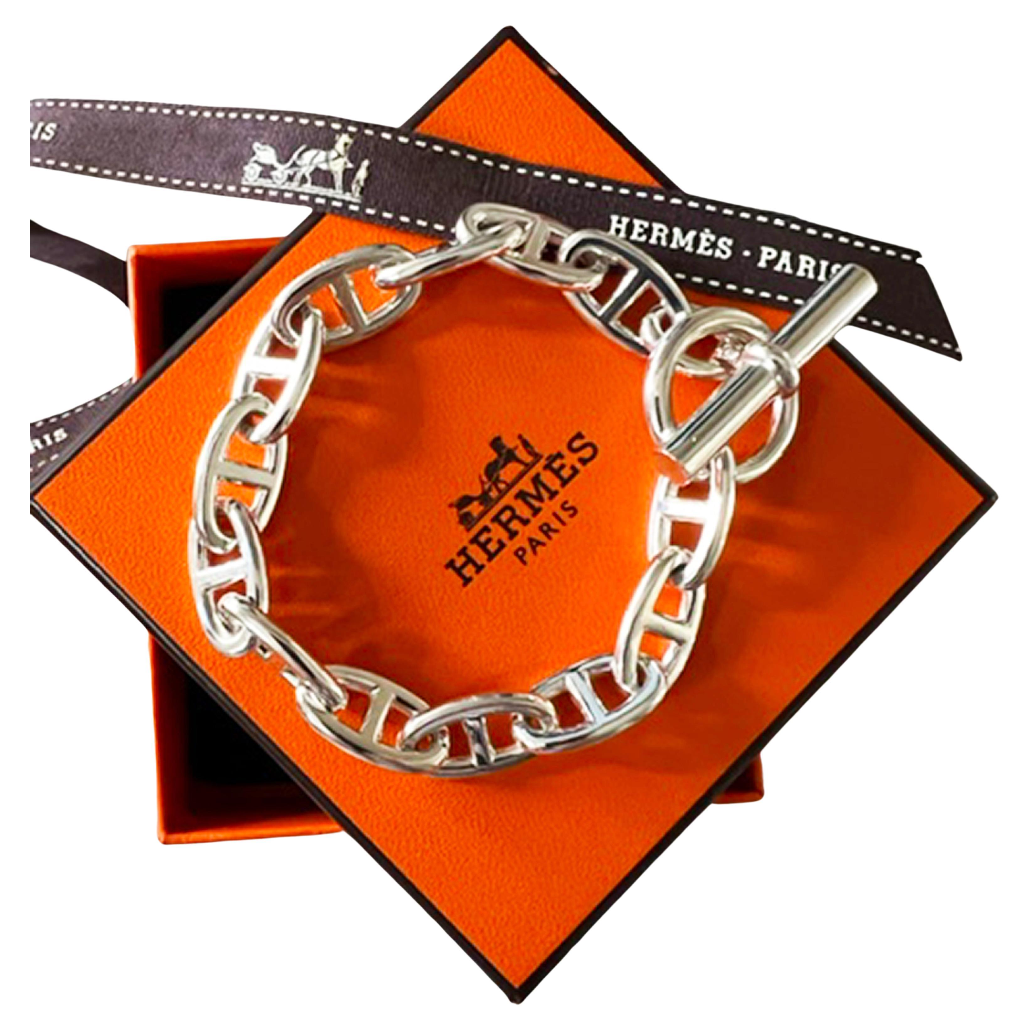 Rare HERMES Bracelet in Sterling Silver at 1stDibs