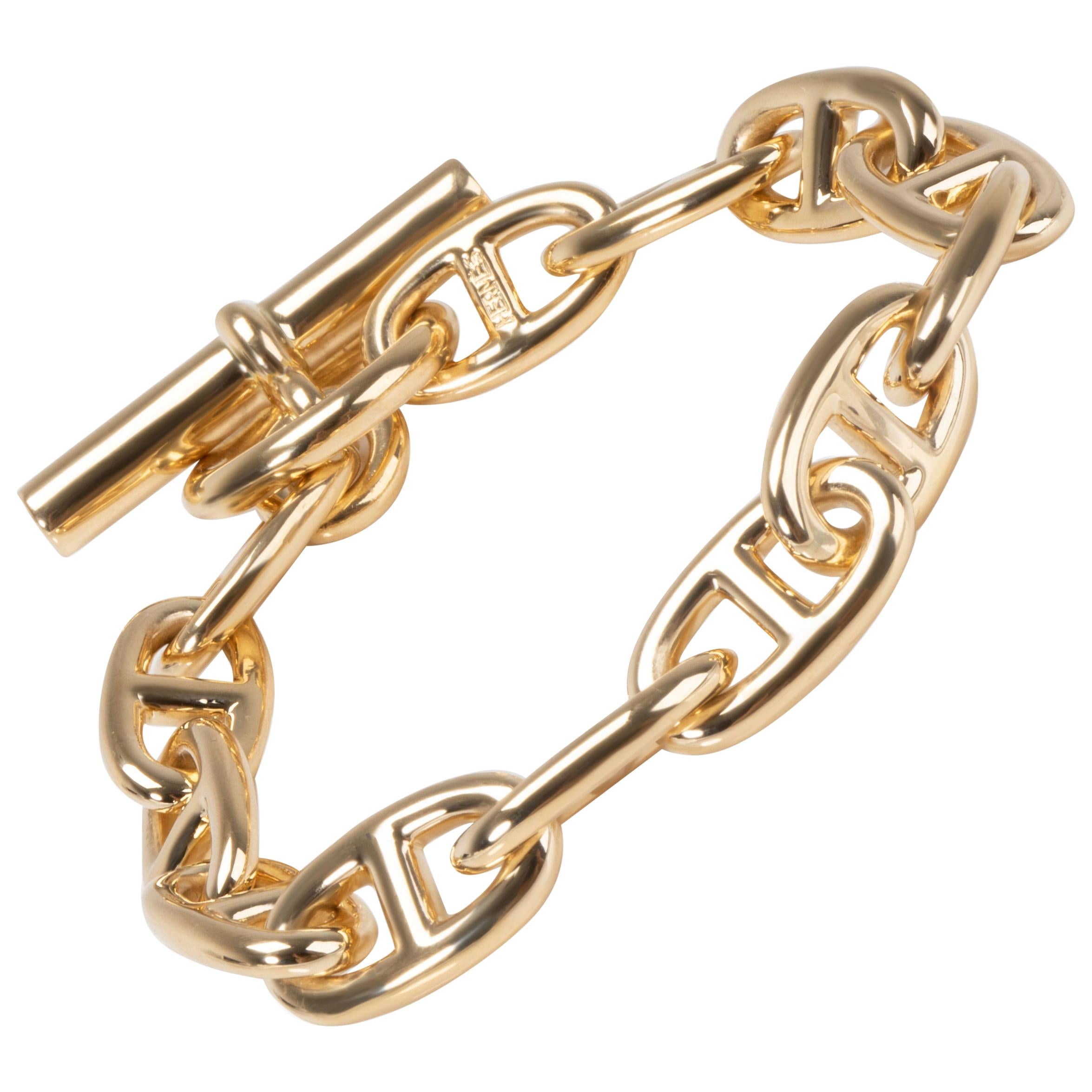 Hermès Chaine D'ancre Toggle Bracelet in 18 Karat Yellow Gold