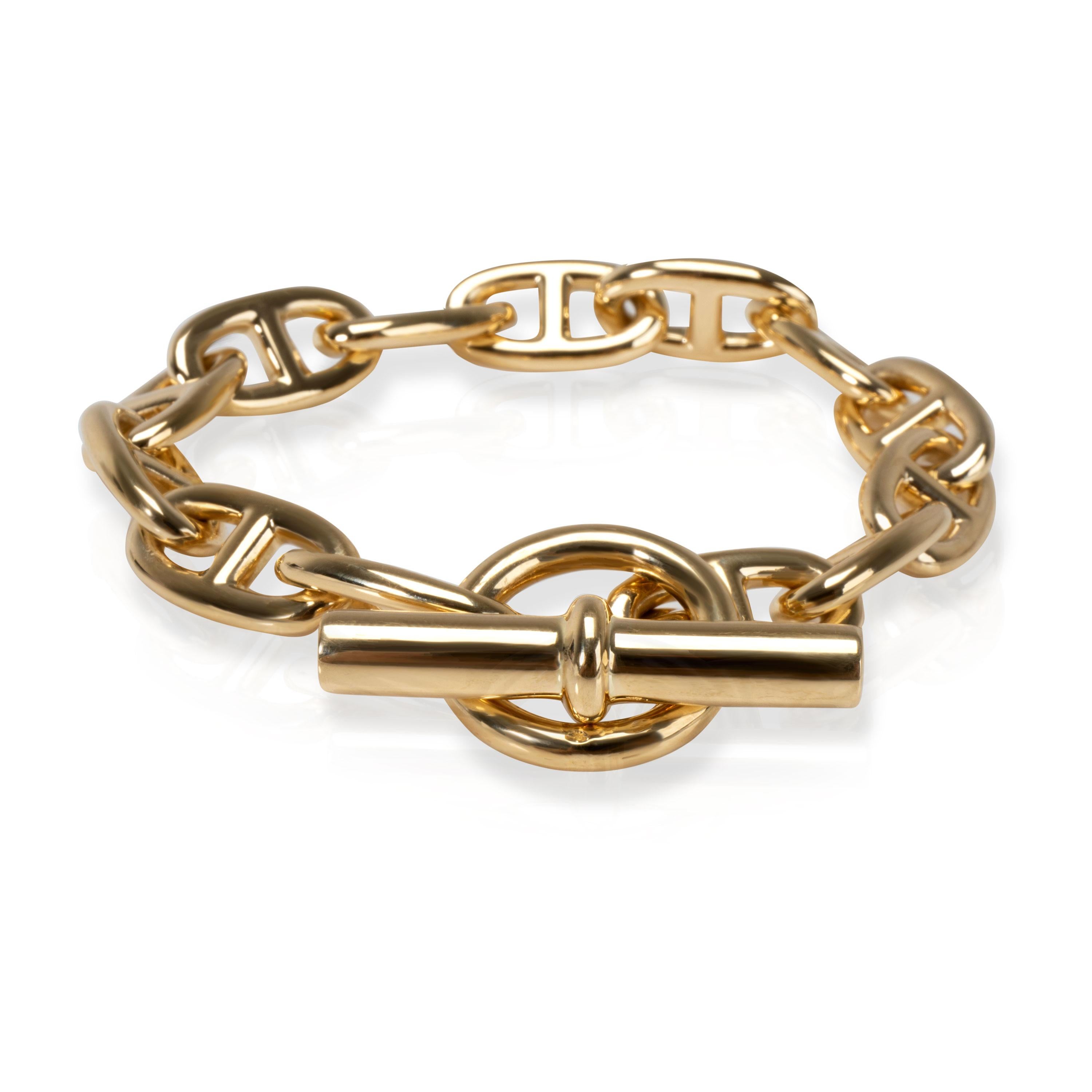 
Hermès Chaine D'ancre Toggle Bracelet in 18K Yellow Gold

PRIMARY DETAILS

SKU: 105475

Condition Description: Retails for 17,900 USD. In excellent condition and recently polished. Bracelet is 8.5 inches in length. Comes with the original