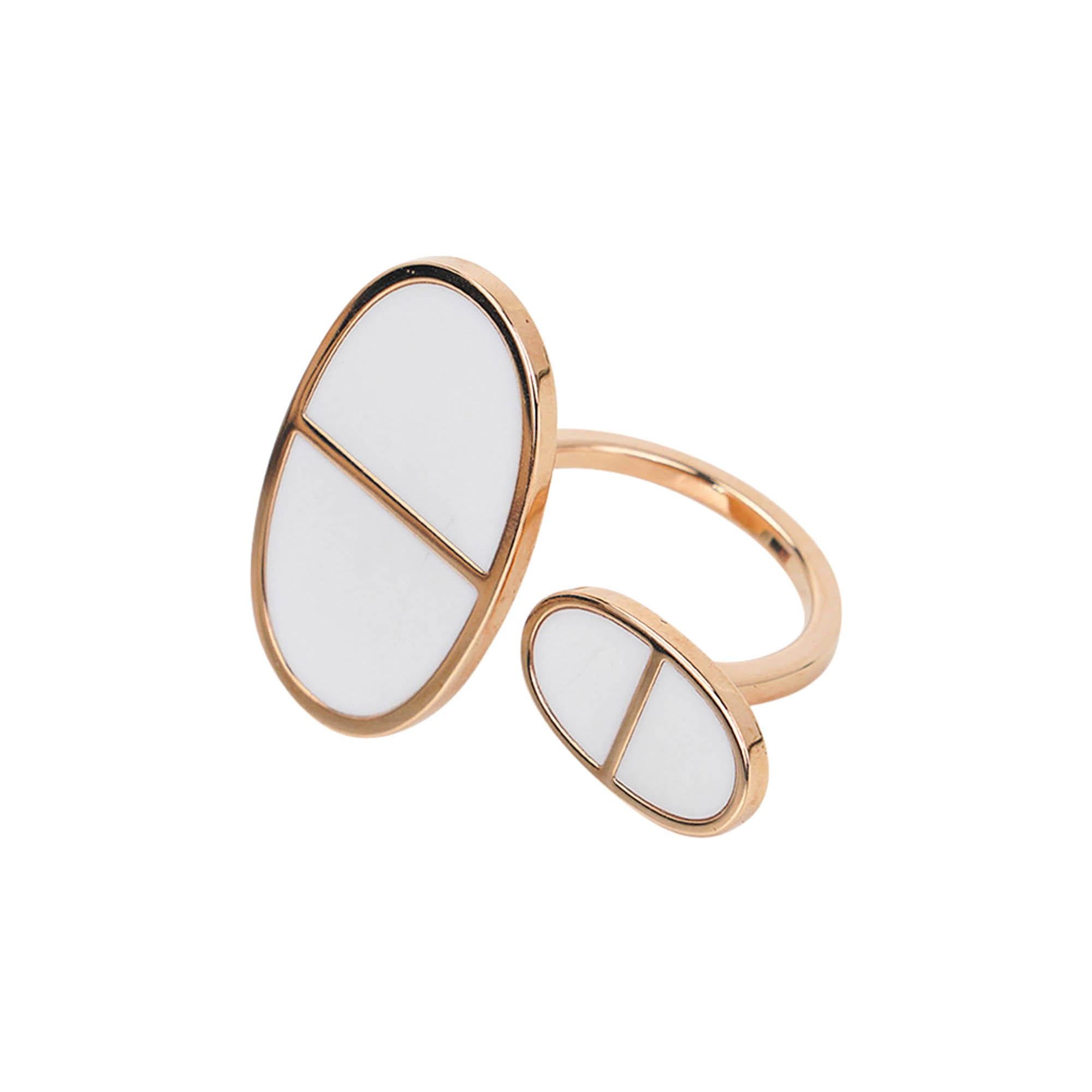 hermes chaine d'ancre ring gold