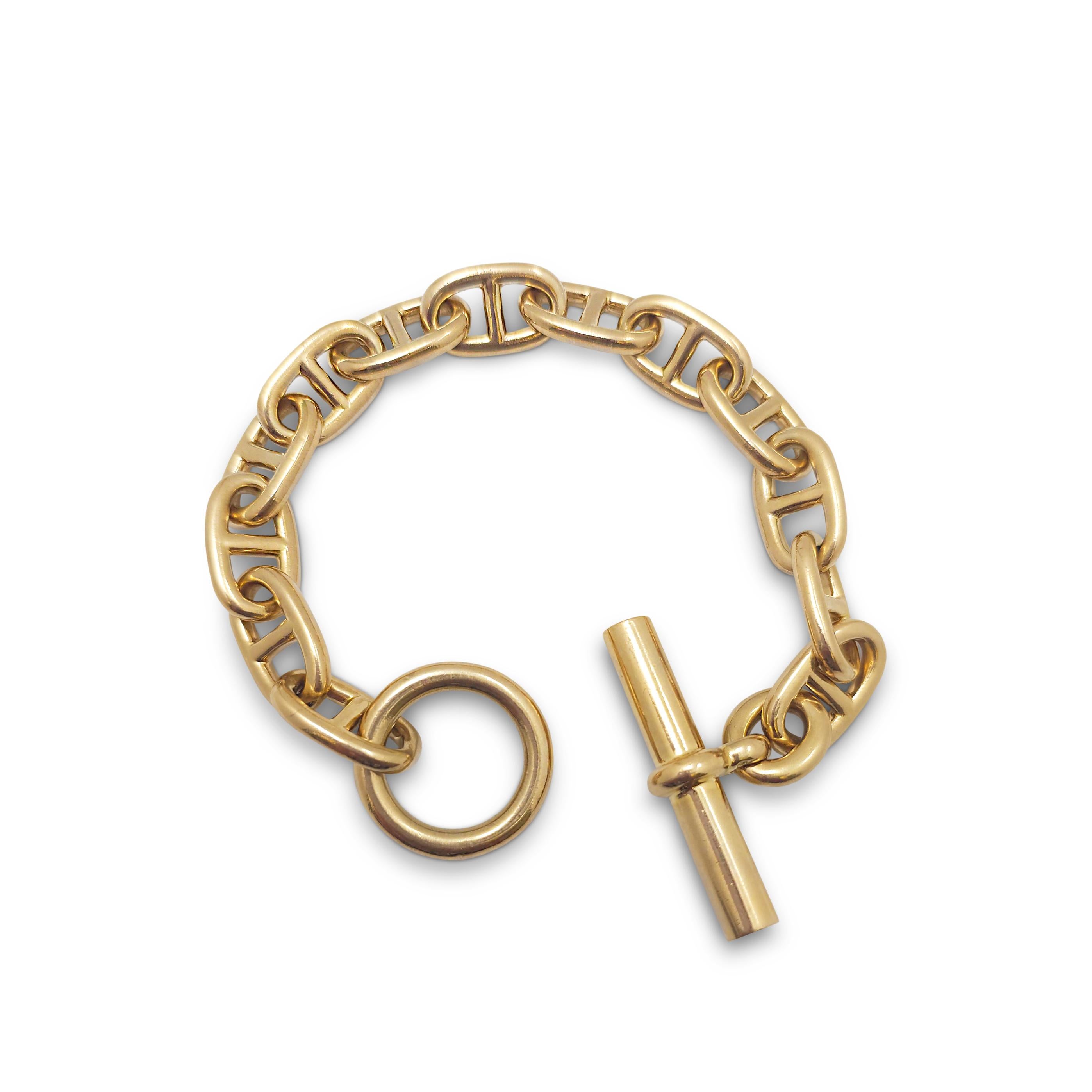 Hermès 'Chaîne d'Ancre' Gelbgold-Armband im Zustand „Hervorragend“ in New York, NY