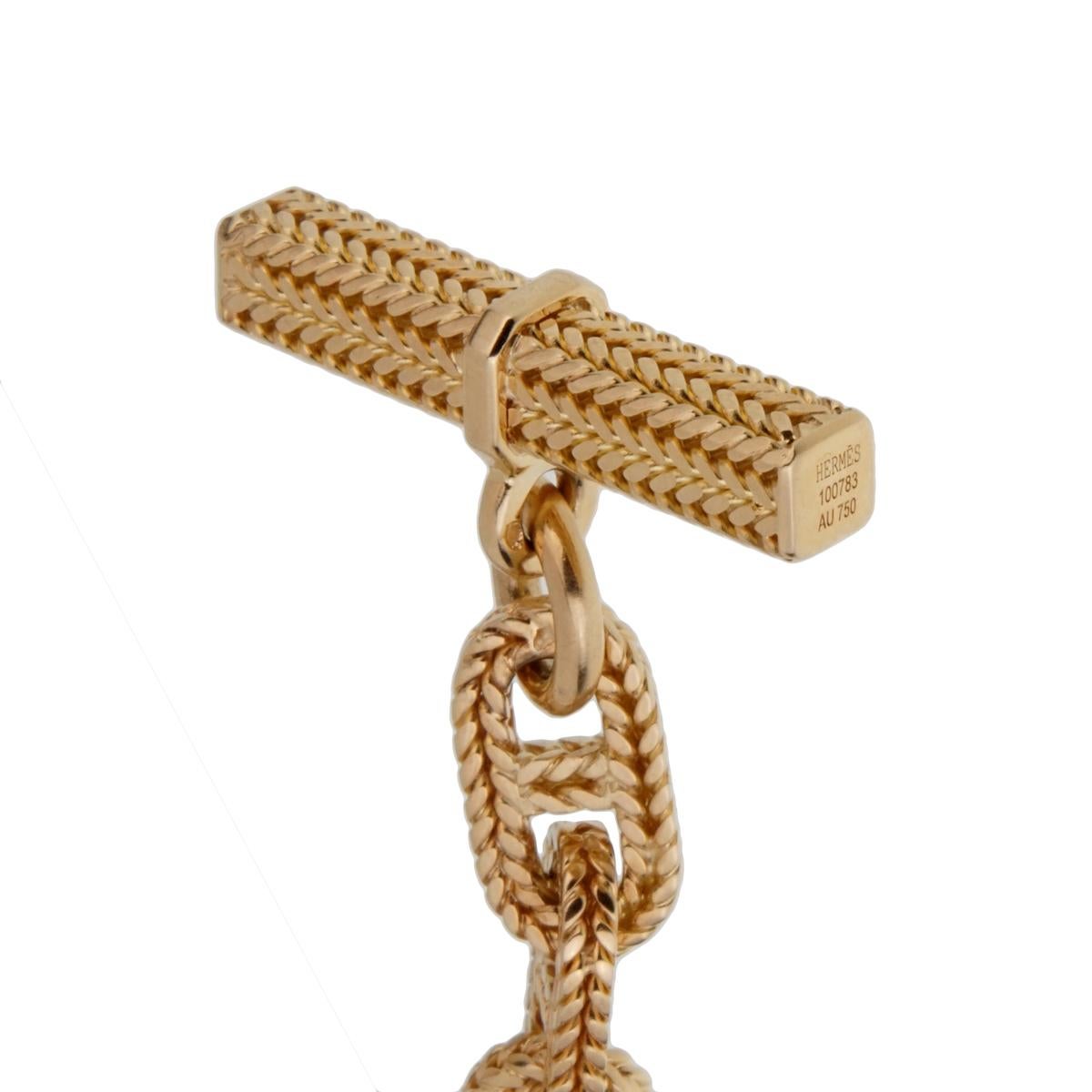hermes gold chaine d'ancre bracelet