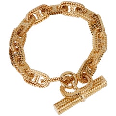 Hermes Chaine D'Ancre Yellow Gold Bracelet
