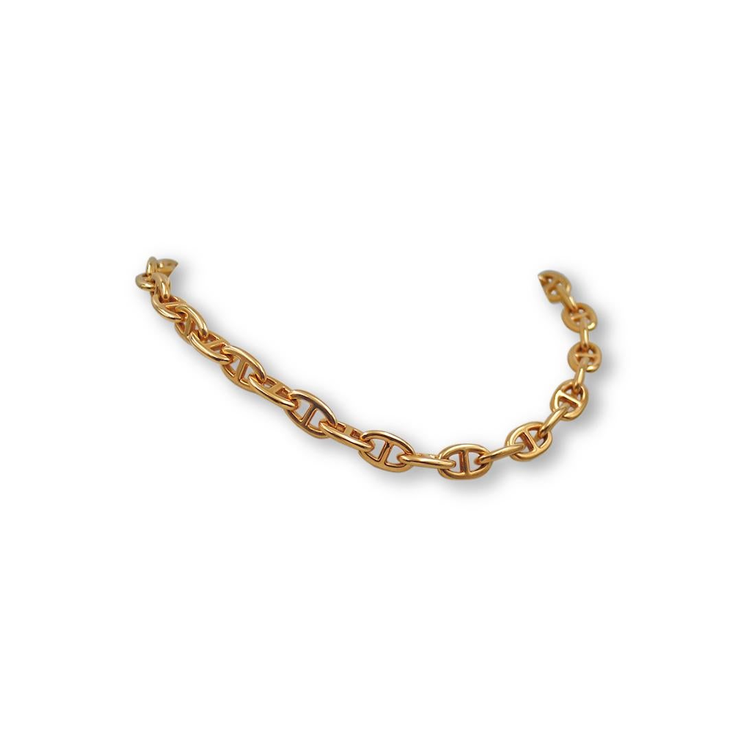 hermes chaine d'ancre necklace gold