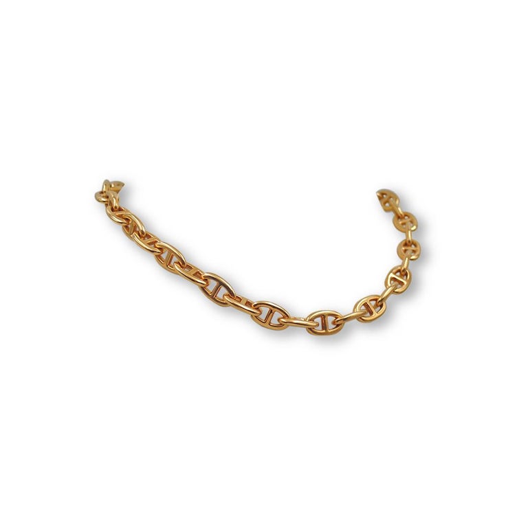 Hermès 'Chaîne d'ancre' Yellow Gold Necklace, Medium Model In Excellent Condition For Sale In New York, NY