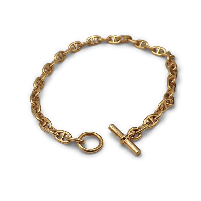 Hermès 'Chaîne d'ancre' Yellow Gold Necklace, Medium Model For Sale 1