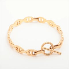 Hermes Chaine de Ancre Enchaines in 18K Rose Gold Bracelet W/Box & Pouch