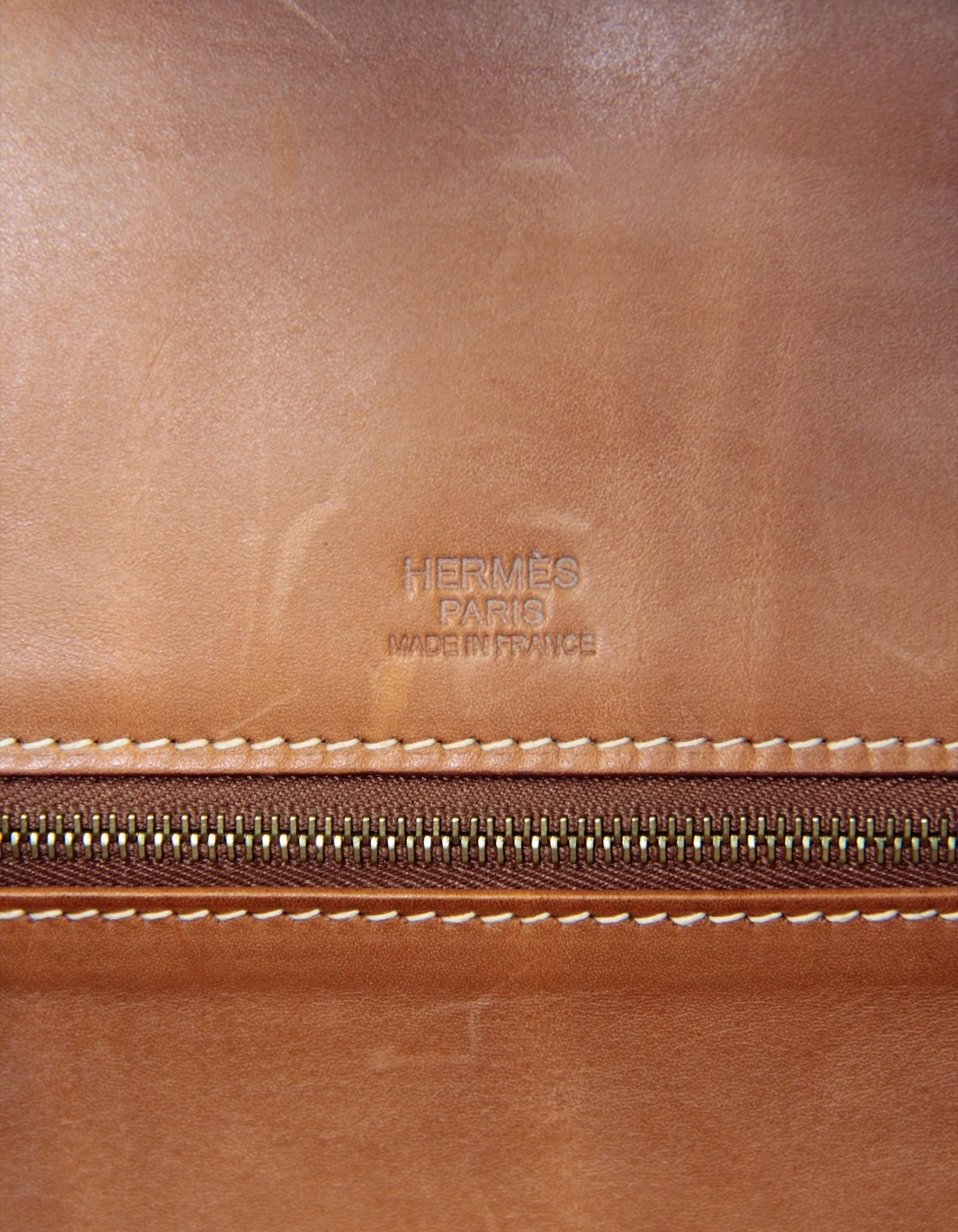 Hermes Chamois/Gold Grizzly/Swift 30cm Birkin Bag with Goldtone Hardware For Sale 8