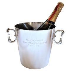 Hermes Champagne / Wine Bucket, Cooler, Polo Trophy Cannes 1975