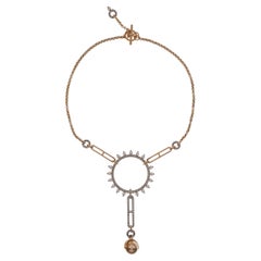 Hermes Chandra Necklace in 18k Rose Gold.