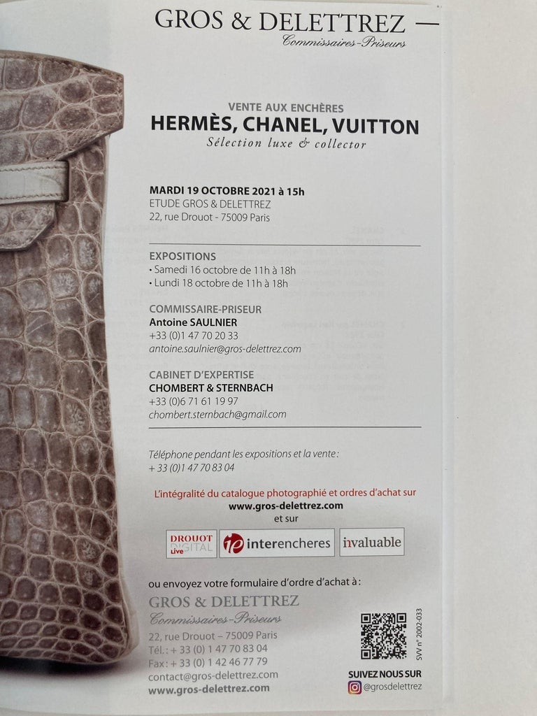 Hermes Chanel Vuitton Luxe Collector Auction Catalog 2021 by Gros