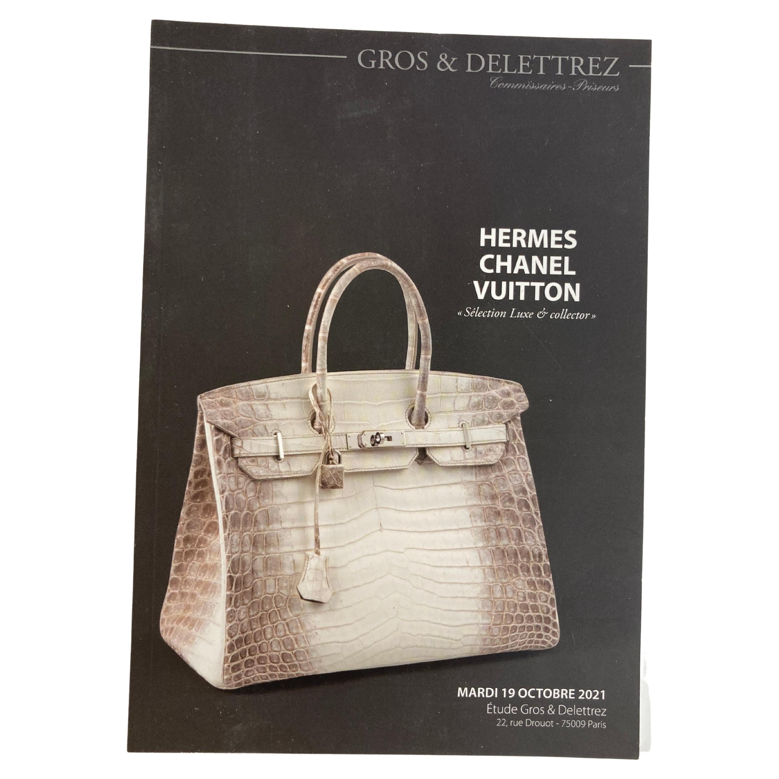 Hermes Chanel Vuitton Luxe Collector Auction Catalog 2021 by Gros & Delettrez For Sale