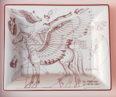 Hermès Change Tray Ashtray Le Pegase Pegasus Winged Horse Porcelain