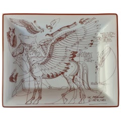 Hermès Change Tray Ashtray Le Pegase Pegasus Winged Horse Porcelain