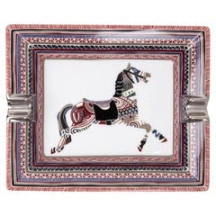 Vassoio Hermes Cheval D'Apparat Porcellana Stampa rara
