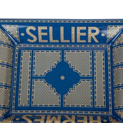 Hermes Change Tray Hermes Sellier Bleu Roi Gold Limoges Porcelain New w/ Box