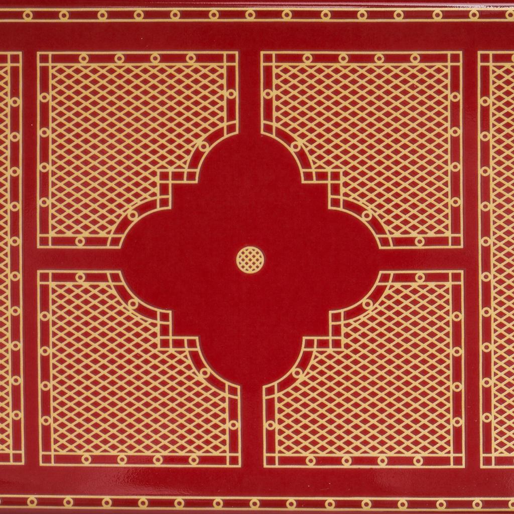 Garantiert echte Hermes Sellier Wechselgeldschale in Rouge und Or. 
Limoges-Porzellan:: dekoriert mit Chromolithographie. 
Ein dekorativer Aschenbecher:: der in jeden Raum passt. 
Geschützt durch Ziegensamt auf der Unterseite. 
Wunderbar für den