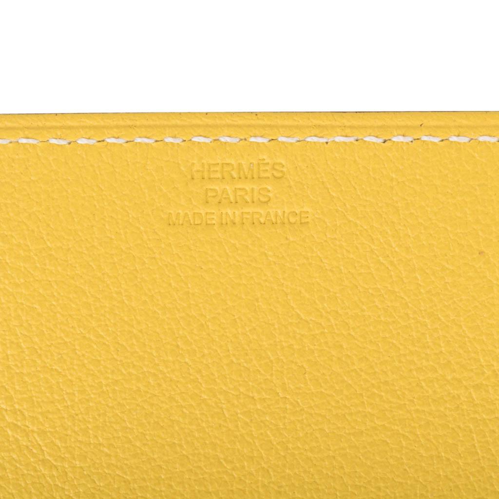 Hermes Change Tray Mises Et Relances Mini Bi-Color Jaune Fauve Mini Modello 3