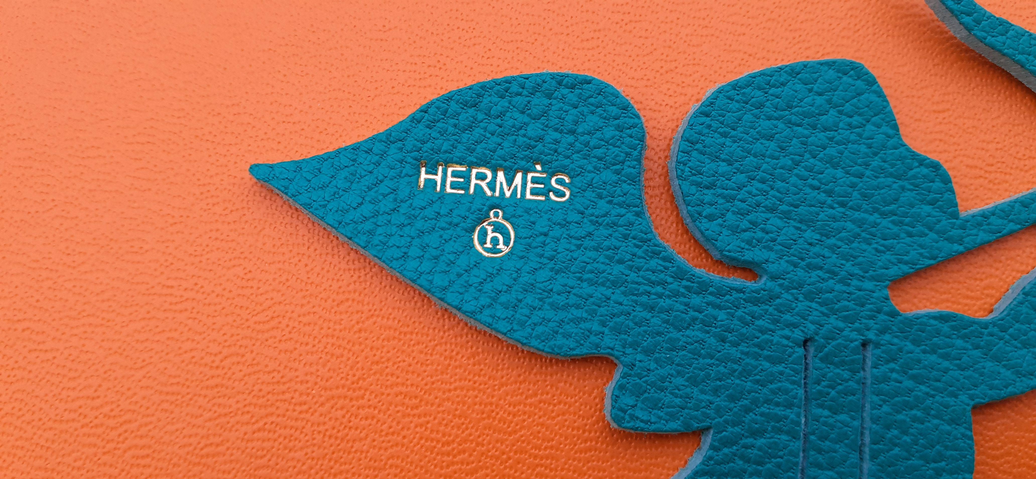 Women's Hermès Charm Cupid Angel God of Love and Heart in Leather Petit h For Sale