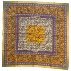 Hermes Chasse en Inde Silk Twill Scarf Designed by Michele Duchene 35" X 35"