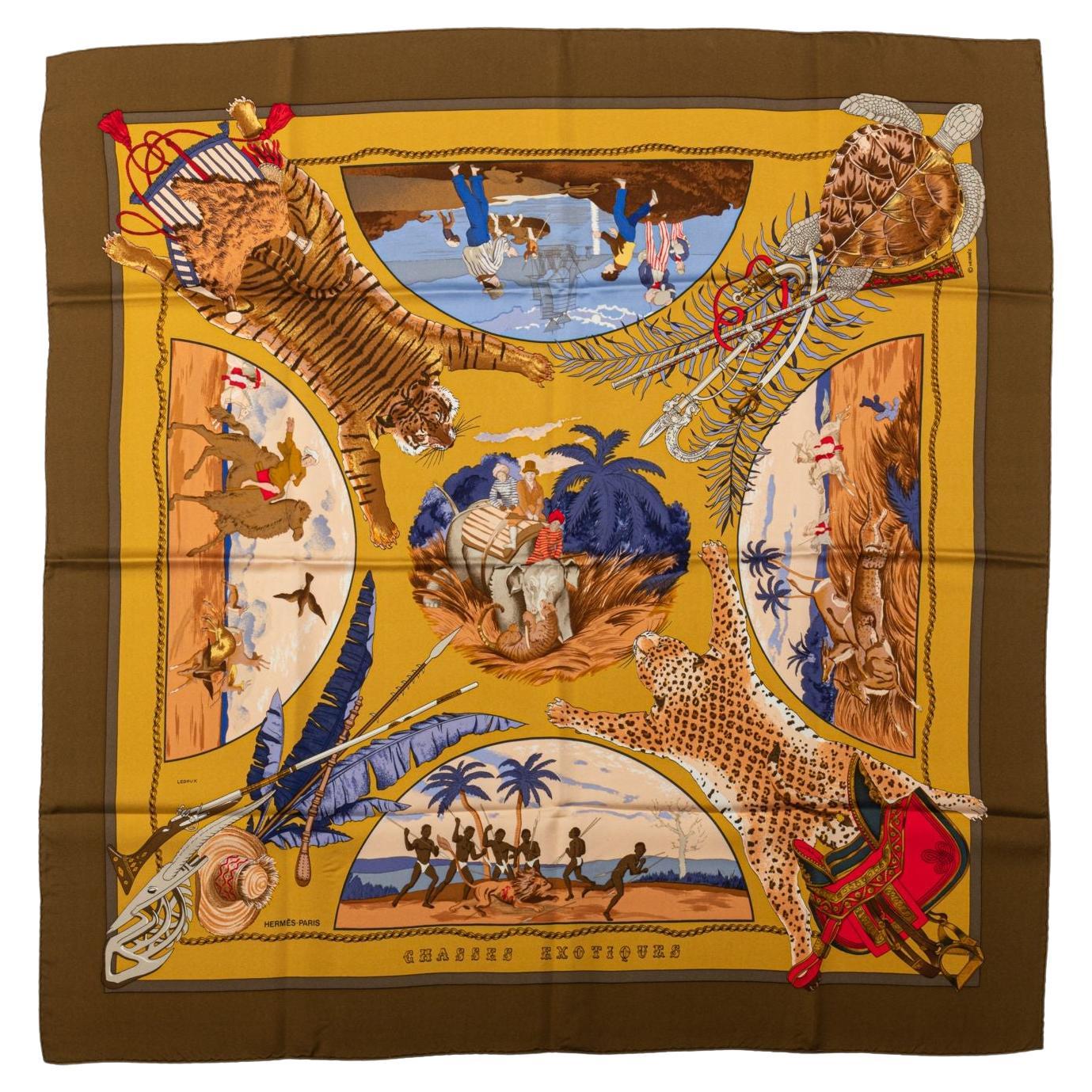 Hermès Chasses exotiques by Dallet Scarf